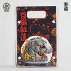 OFFART X Horiren Red Flame Hundred Cats Mini Bust Fortune Black