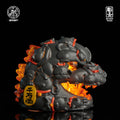 OFFART X Horiren Red Flame Hundred Cats Mini Bust Fortune Black