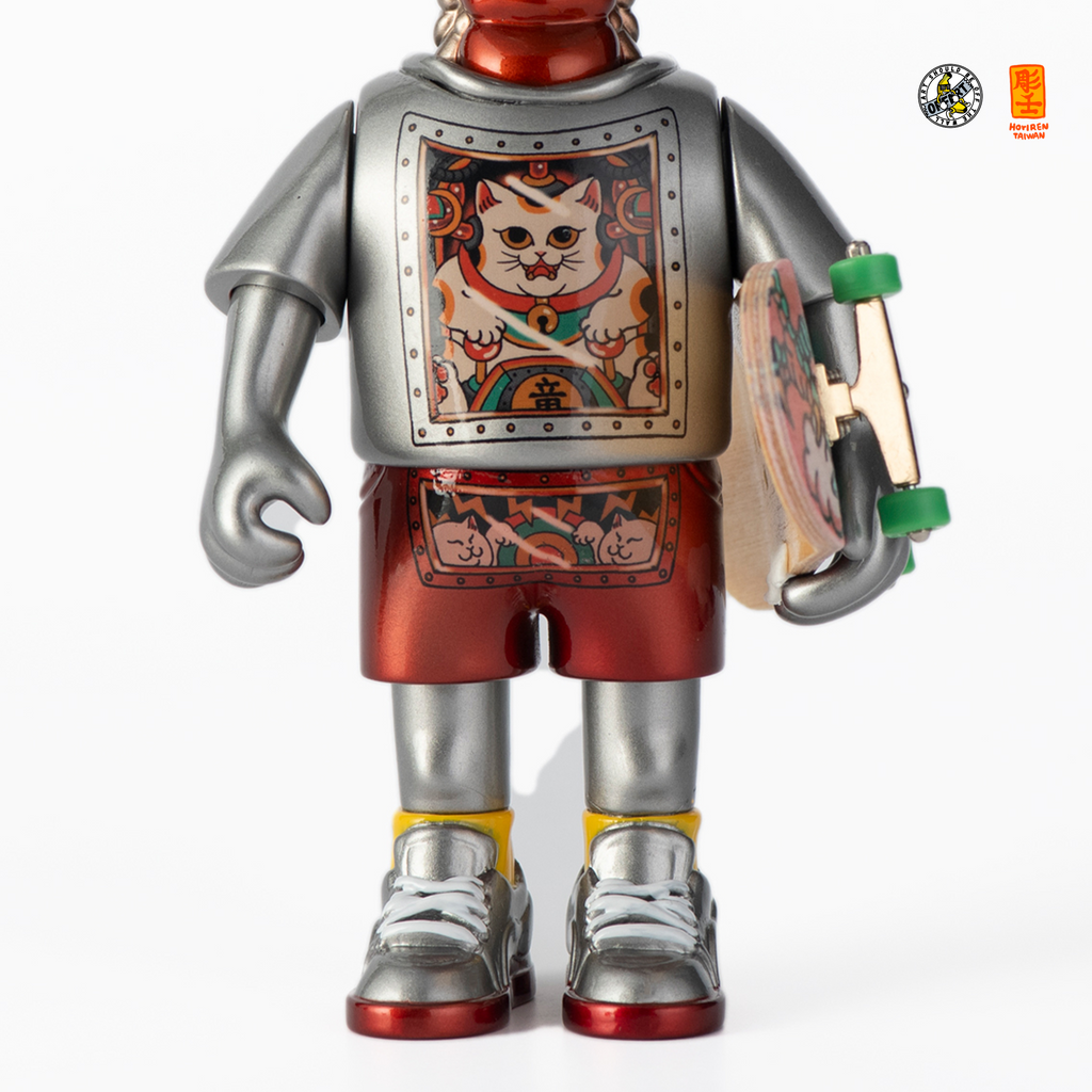 OFFART X Horiren Like A Dragon Skateboarder Meow Type Mecha Vinyl