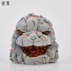OFFART X Horiren Red Flame Hundred Cats Mini Fortune Head Statue -Flocked version