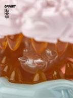 OFFART X Horiren Red Flame Hundred Cats Mini Fortune Head Statue -Super Sweet Candy