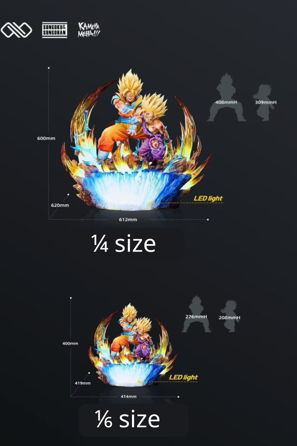Infinite Studio DBZ Father & Son Goku Gohan Resin Statue DX Edition (pre-order)