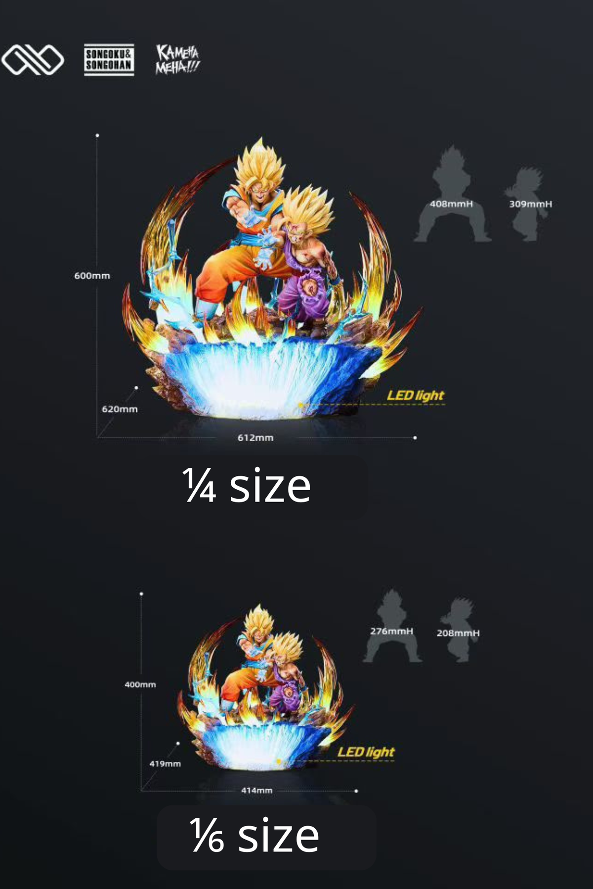 Infinite Studio DBZ Father & Son Goku Gohan Resin Statue DX Edition (pre-order)