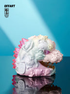 OFFART X Horiren Red Flame Hundred Cats Mini Fortune Head Statue -Super Sweet Candy