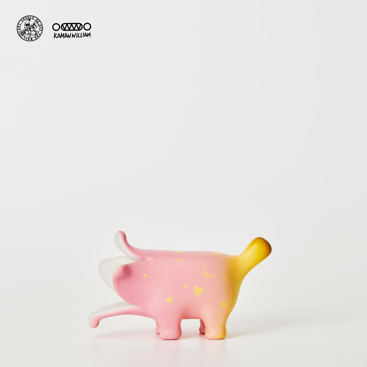 OFFART X Kamanwilliam Mini Bananaer Dog Pink Love Edition