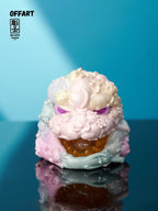 OFFART X Horiren Red Flame Hundred Cats Mini Fortune Head Statue -Super Sweet Candy