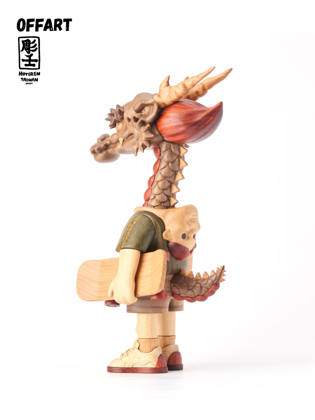 OFFART X Horiren Like A Dragon Woody Skate 100% Wooden Statue (pre-order)