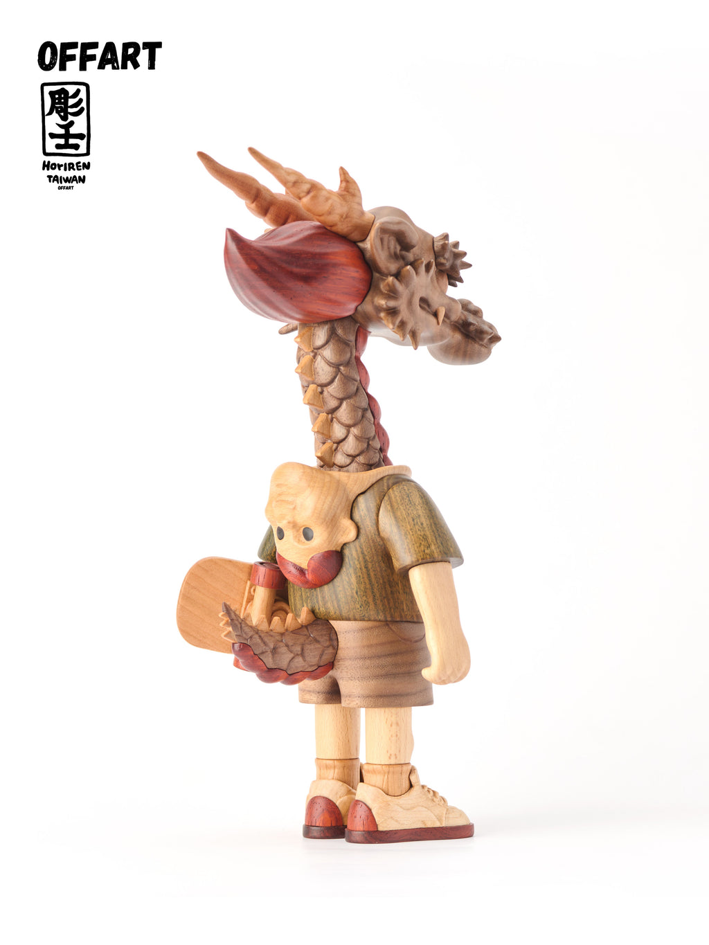 OFFART X Horiren Like A Dragon Woody Skate 100% Wooden Statue (pre-order)
