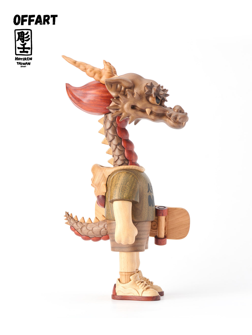 OFFART X Horiren Like A Dragon Woody Skate 100% Wooden Statue (pre-order)