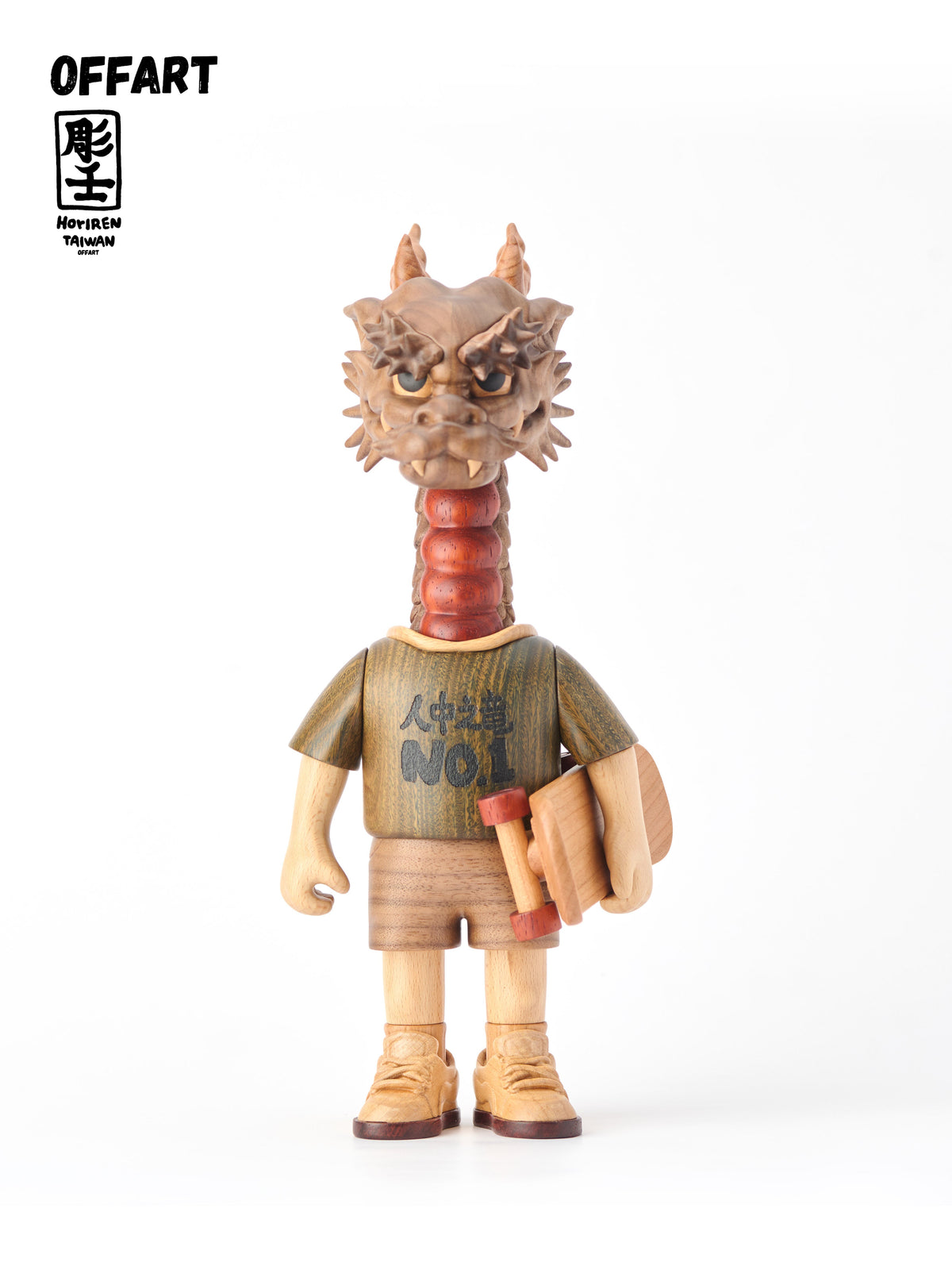 OFFART X Horiren Like A Dragon Woody Skate 100% Wooden Statue (pre-order)