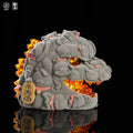 OFFART X Horiren Red Flame Hundred Cats Mini Fortune Head Statue -Flocked version