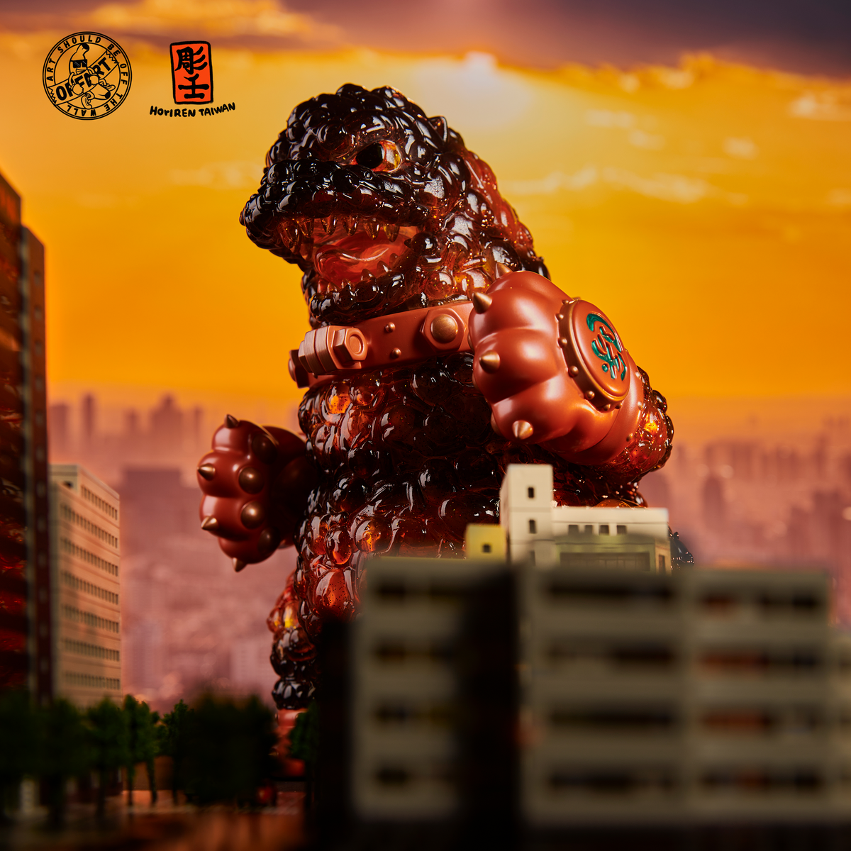 OFFART X Horiren Red Flame Hundred Cats Full Body Edition