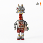 OFFART X Horiren Like A Dragon Skateboarder Meow Type Mecha Vinyl