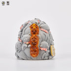 OFFART X Horiren Red Flame Hundred Cats Mini Fortune Head Statue -Flocked version