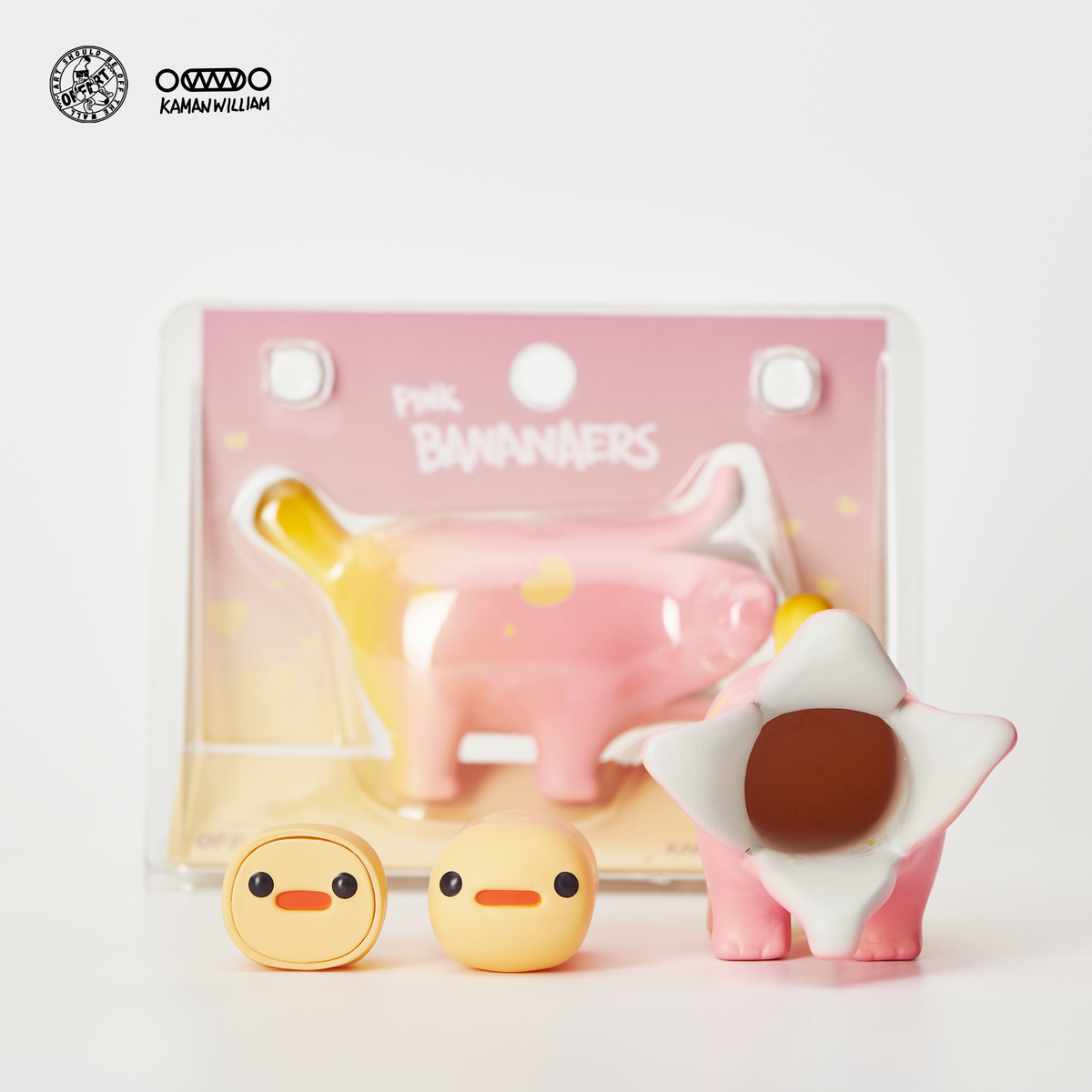 OFFART X Kamanwilliam Mini Bananaer Dog Pink Love Edition