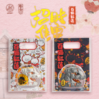 OFFART X Horiren Red Flame Hundred Cats Mini Bust Fortune White
