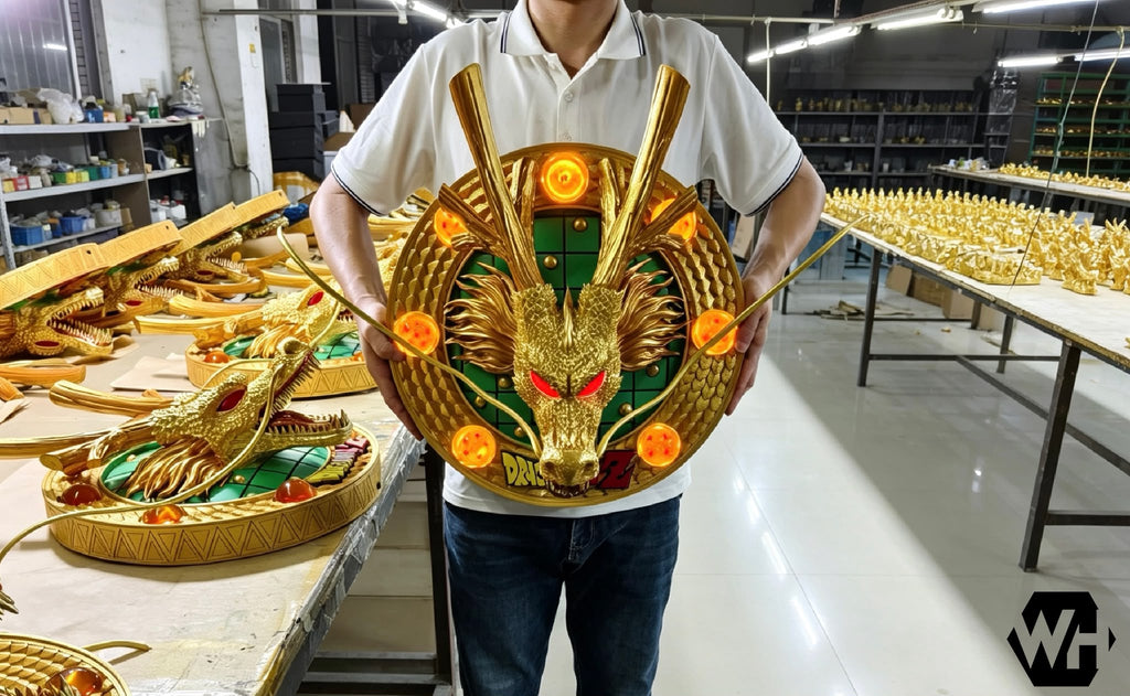 WH Studio DBZ  Shenron Wall-Mounted Resin Statue For Home Decoration