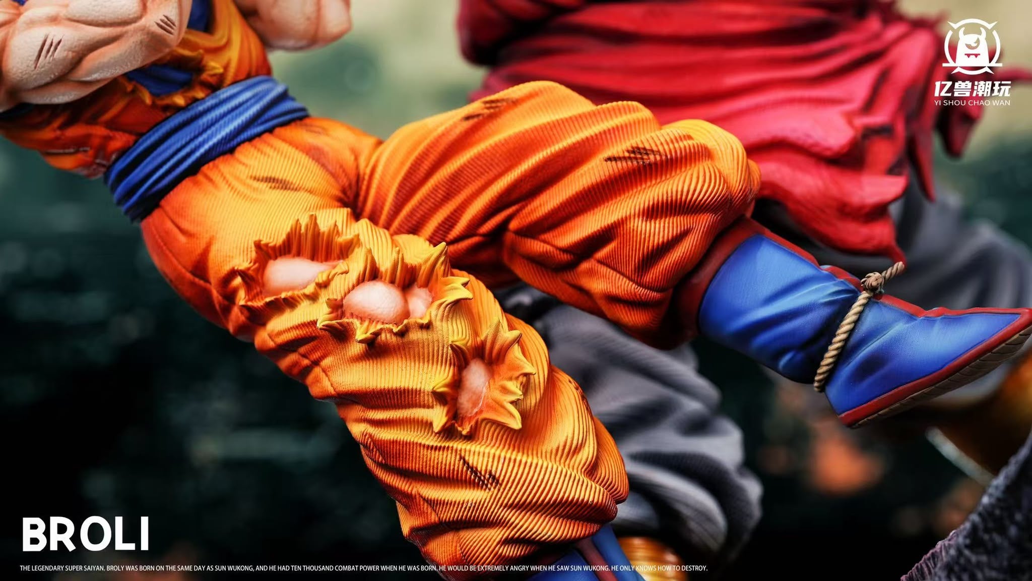 Billion Beast DBZ Broly Vs Vegeta & Goku Resin Statue