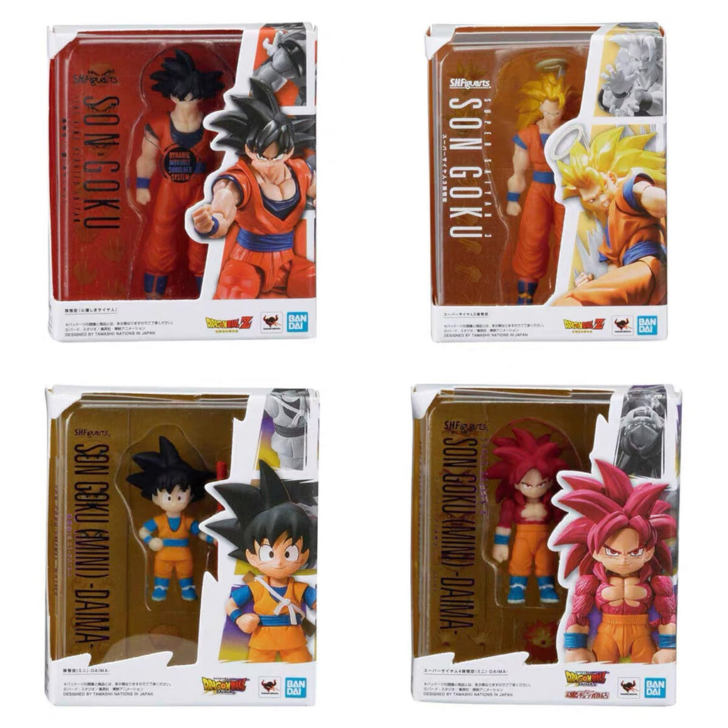 Bandai Mini SHF 2.0 Dragonball Goku Set of 4