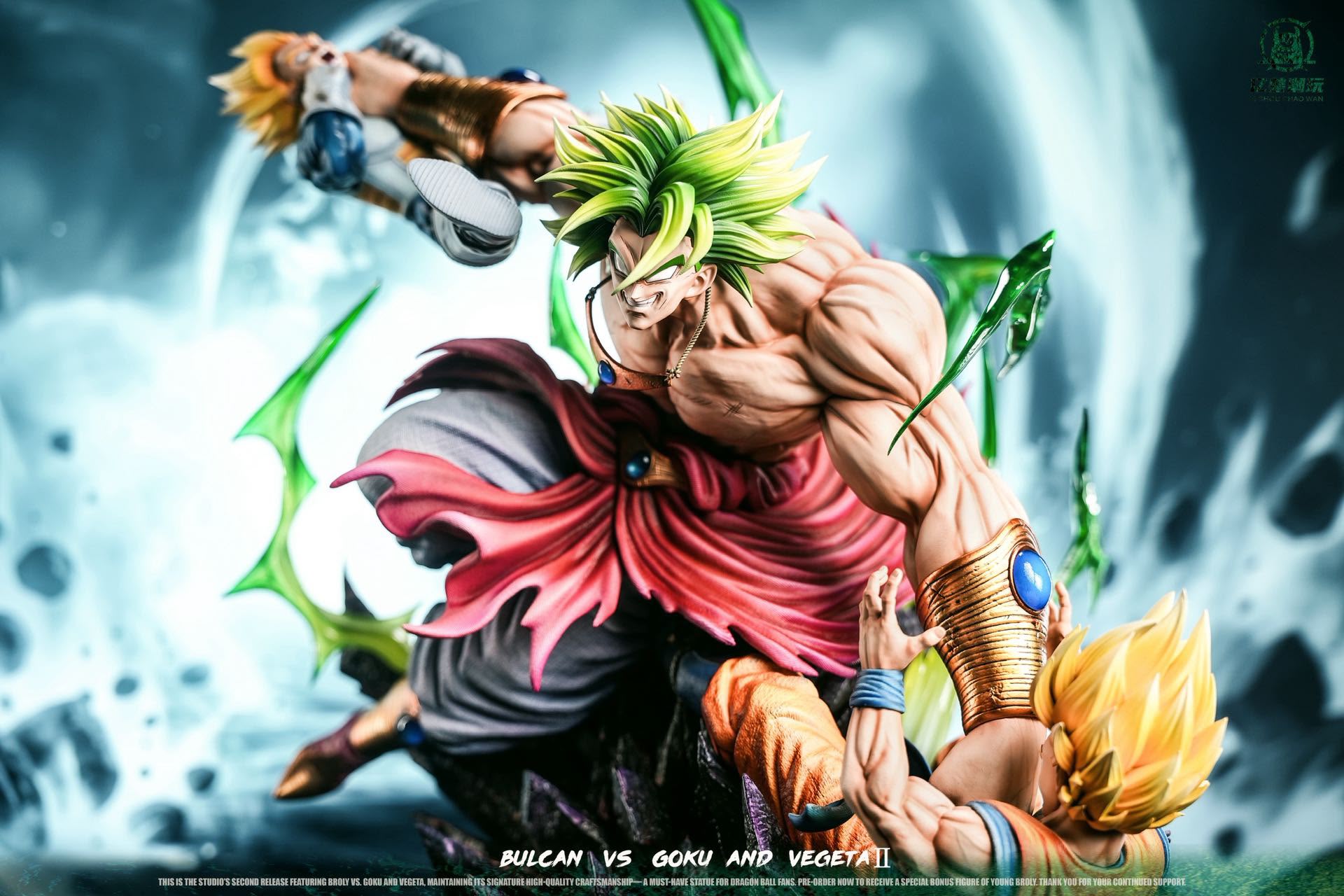 Billion Beast Studio Broly Vs Goku & Vegeta Resin Statue Diorama (pre-order)