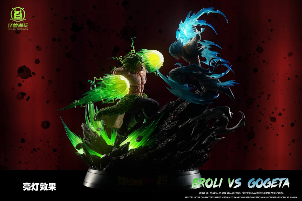 Billion Breast DBZ Broly Vs Gogeta Battle Resin Statue Diorama (pre-order)