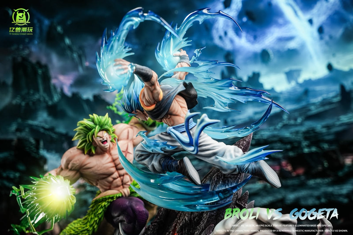Billion Breast DBZ Broly Vs Gogeta Battle Resin Statue Diorama (pre-order)
