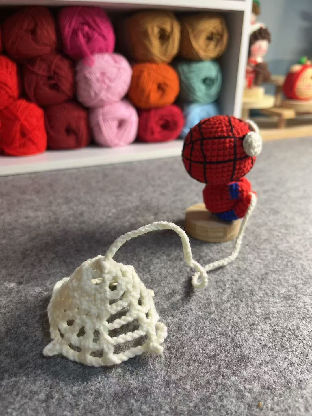 Custom-Handmade Spider-Man Wool Plush