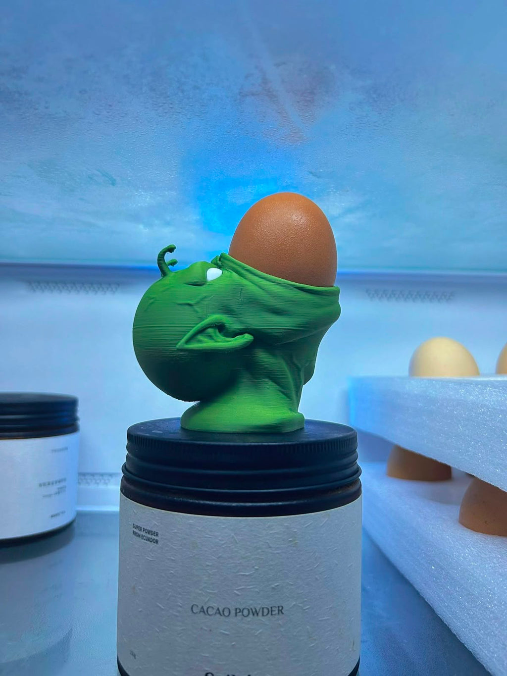 Custom-Made 3D Printing King Piccolo Egg Holder