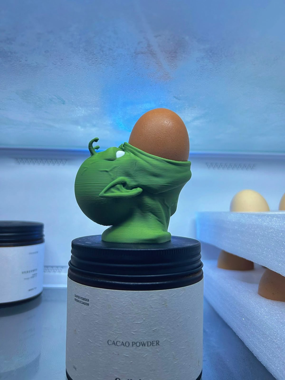 Custom-Made 3D Printing King Piccolo Egg Holder