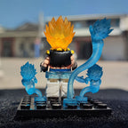 Custom-Made DBZ Gotenks & Mini Ghosts Brick Block Figure Set