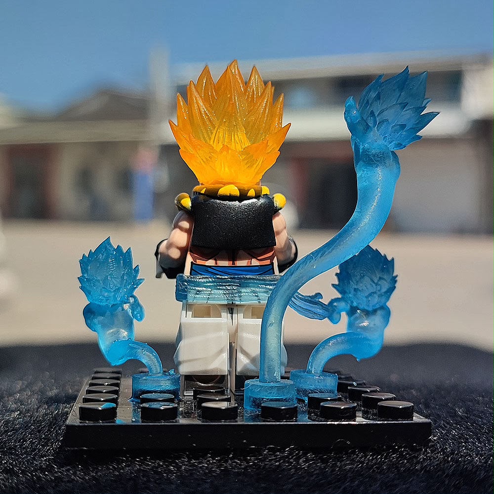 Custom-Made DBZ Gotenks & Mini Ghosts Brick Block Figure Set