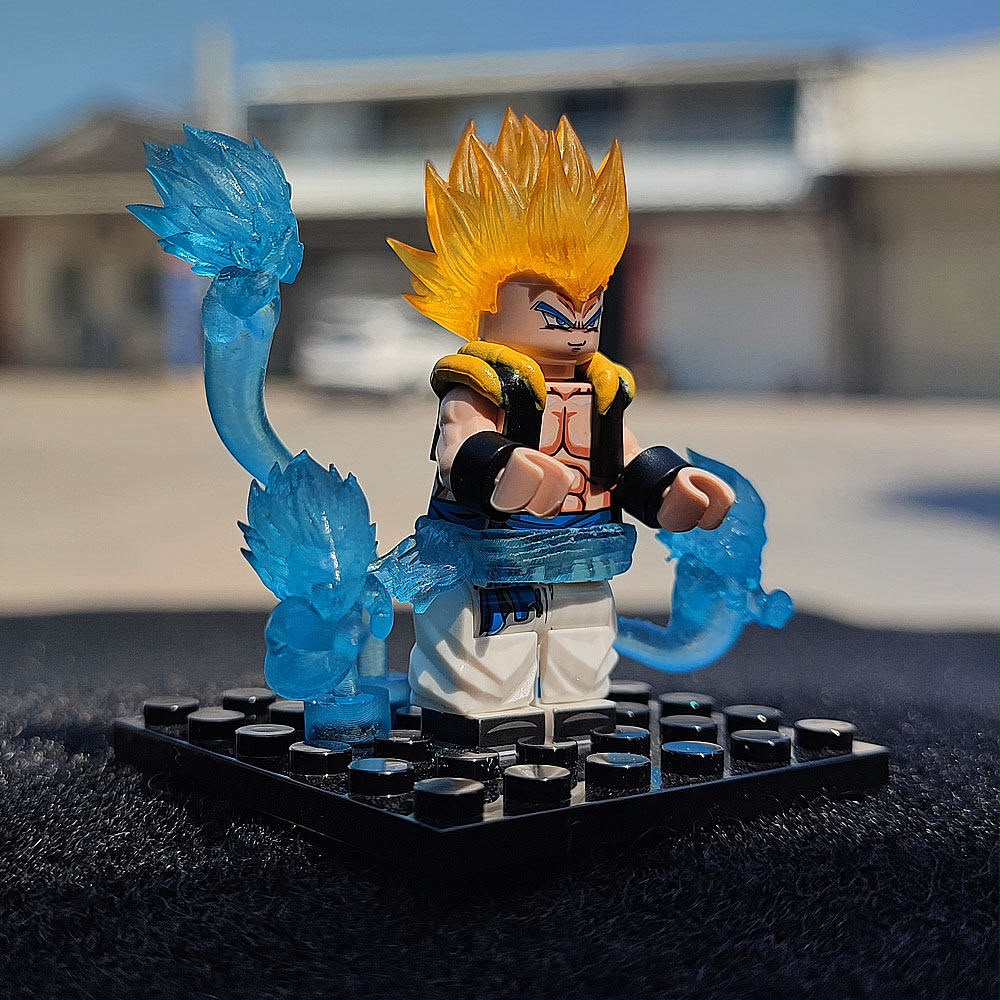 Custom-Made DBZ Gotenks & Mini Ghosts Brick Block Figure Set