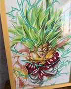Fans Thanksgiving Offer ->Broly Hand Painting Picture