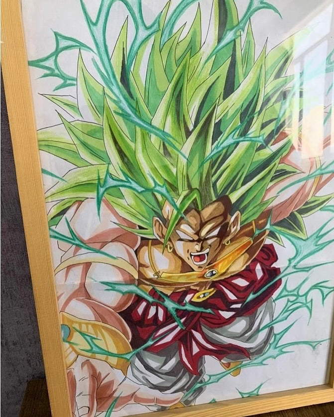 Fans Thanksgiving Offer ->Broly Hand Painting Picture