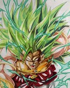 Fans Thanksgiving Offer ->Broly Hand Painting Picture