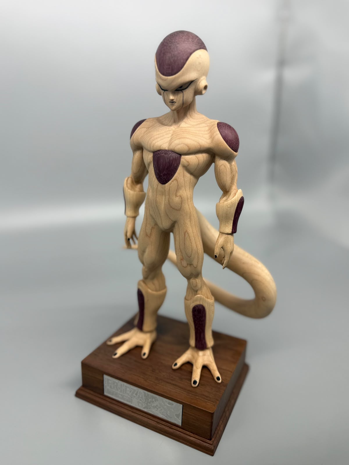 Glass Wood Studio Freeza Wooden Statue
