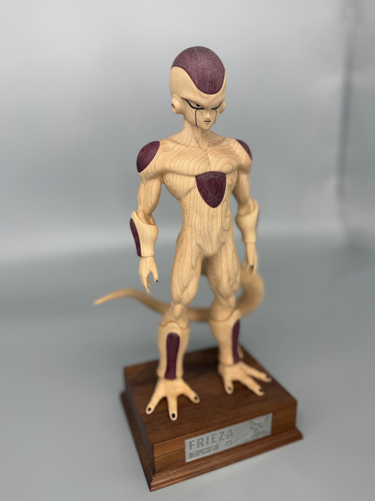 Glass Wood Studio Freeza Wooden Statue