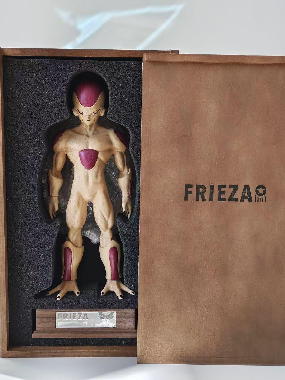 Glass Wood Studio Freeza Wooden Statue