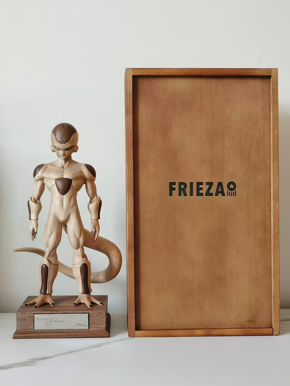 Glass Wood Studio Freeza Wooden Statue