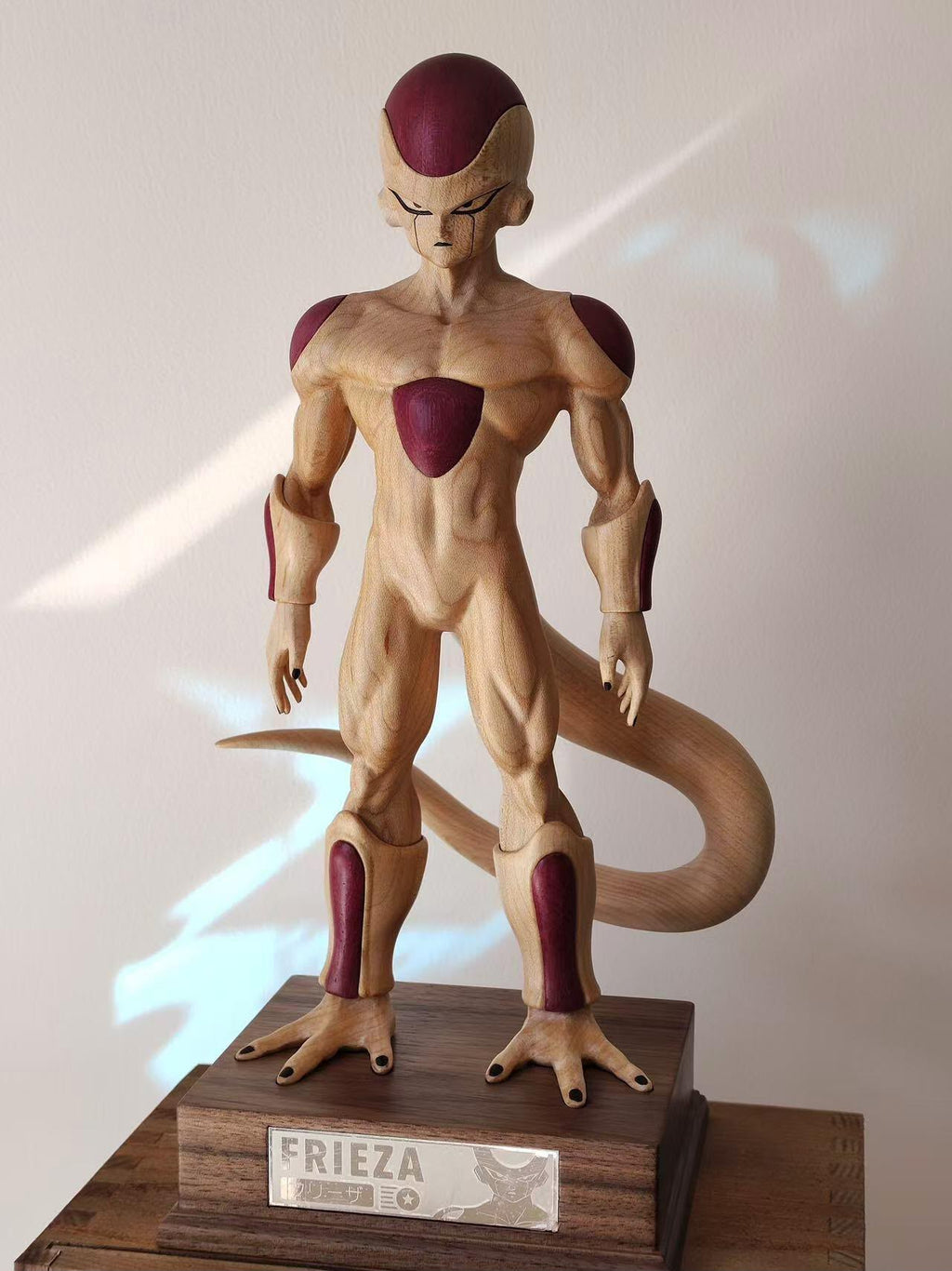 Glass Wood Studio Freeza Wooden Statue