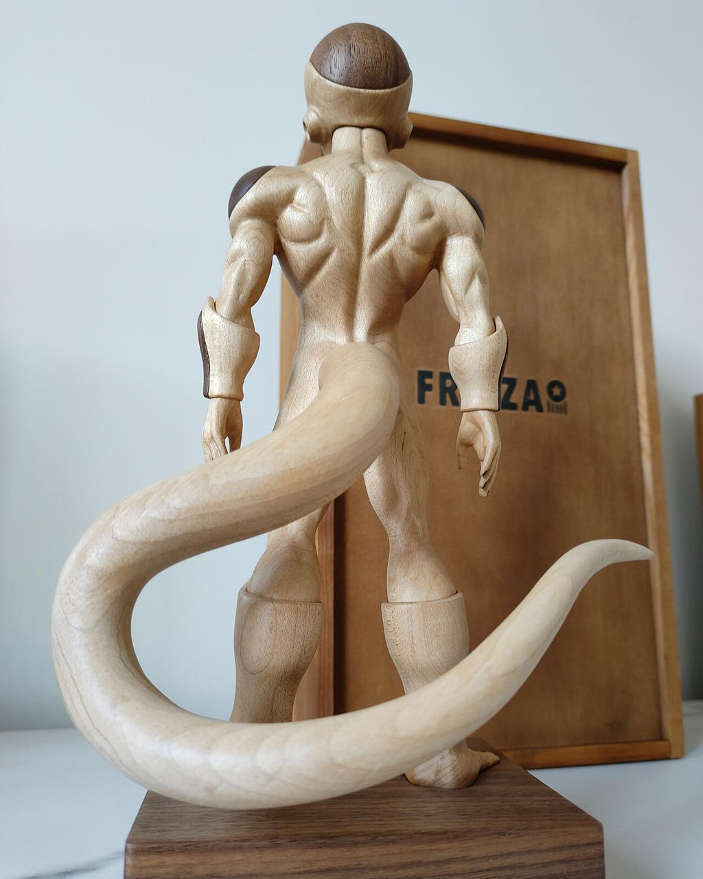 Glass Wood Studio Freeza Wooden Statue