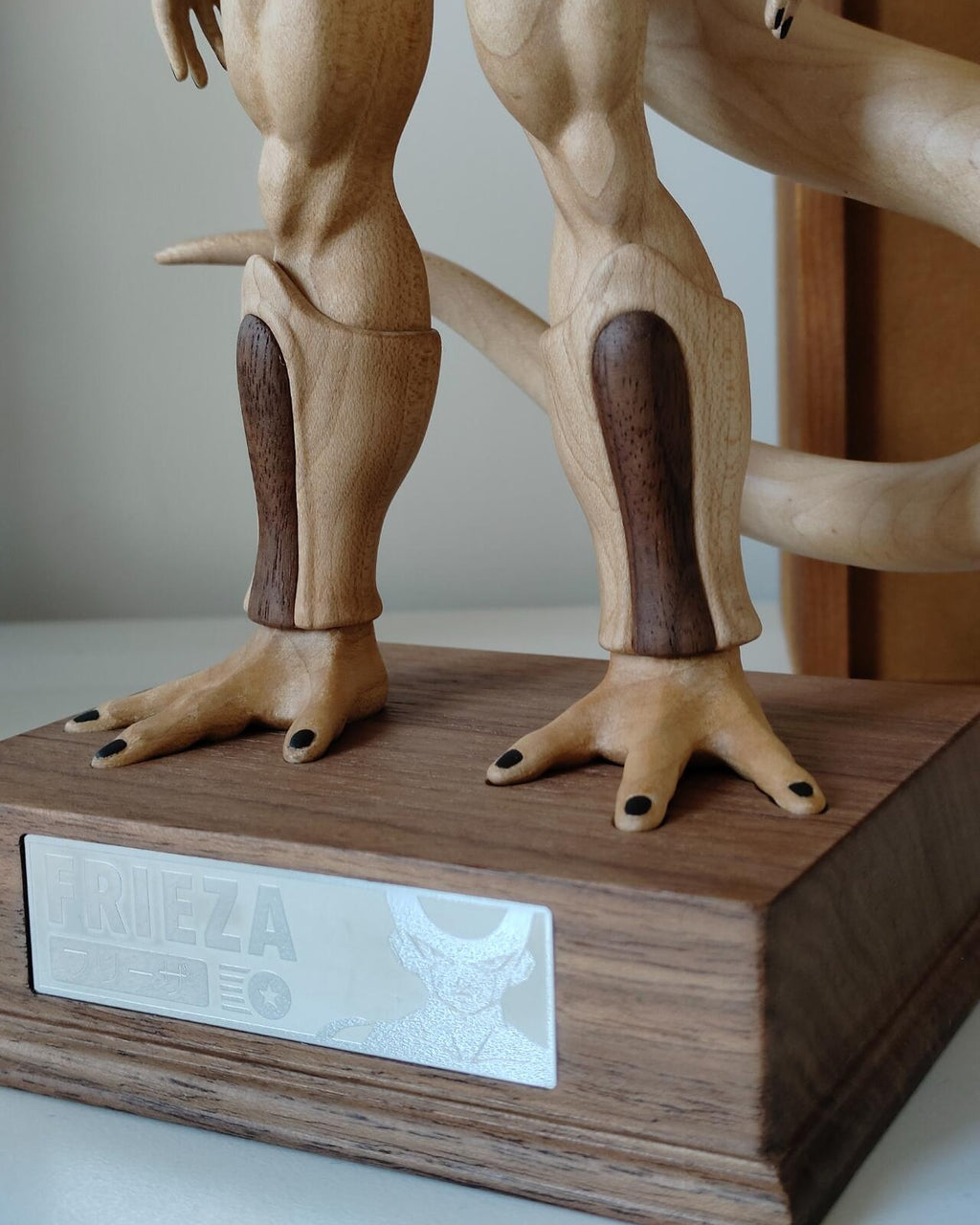 Glass Wood Studio Freeza Wooden Statue