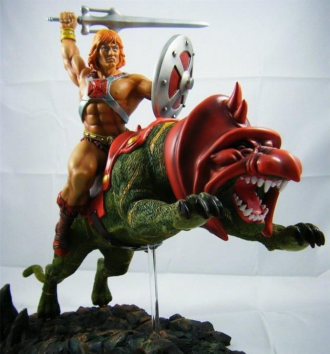He-Man and Battle Cat 11” X 10” Resin Statue Diorama
