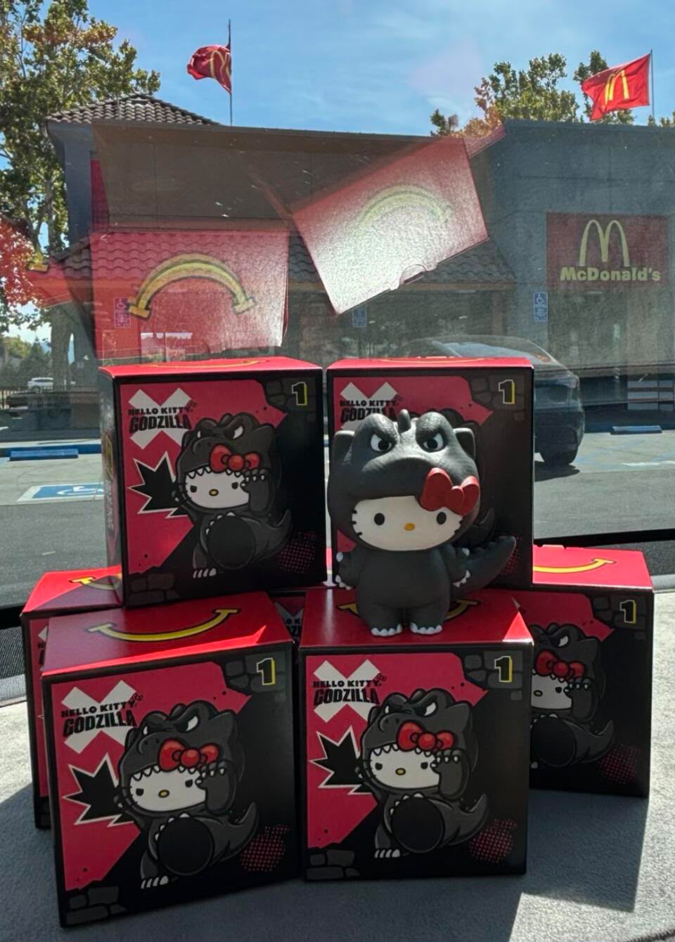 Hello Kitty X Mcdonald's X Godzilla Happy Meal Exclusive Figure