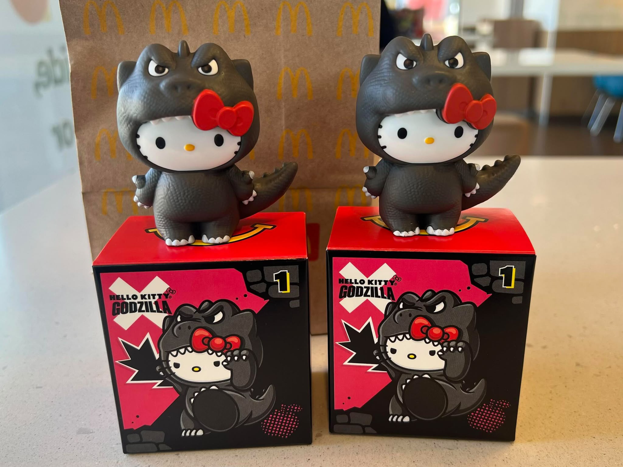 Hello Kitty X Mcdonald's X Godzilla Happy Meal Exclusive Figure