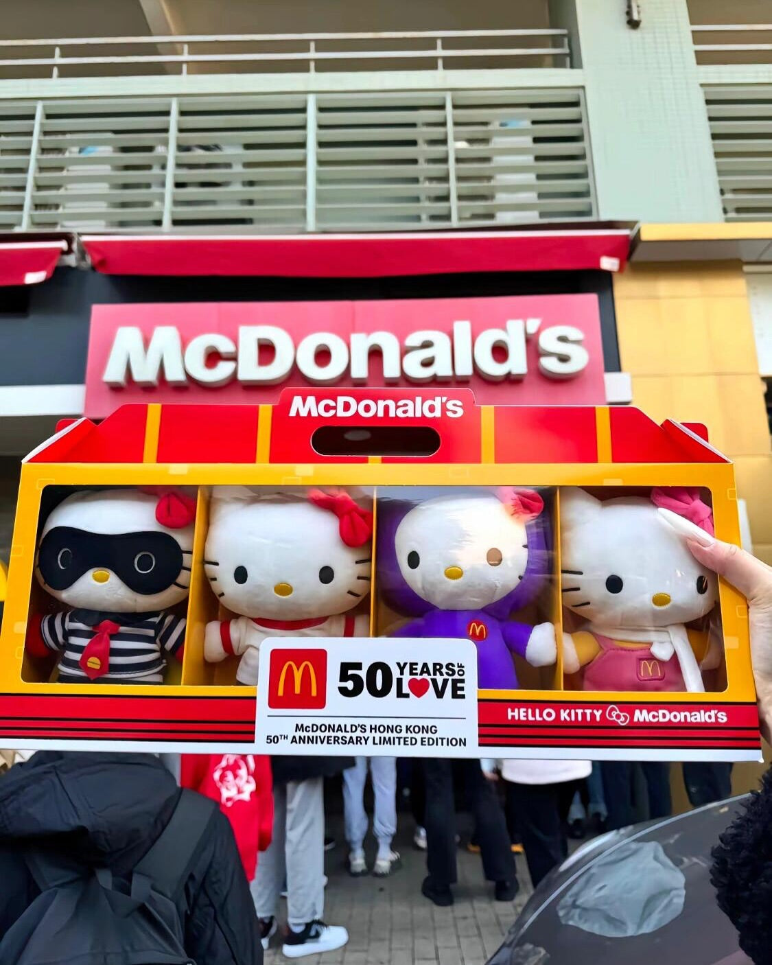 Mcdonald X Hello Kitty Plush 50th Anniver. Set of 4