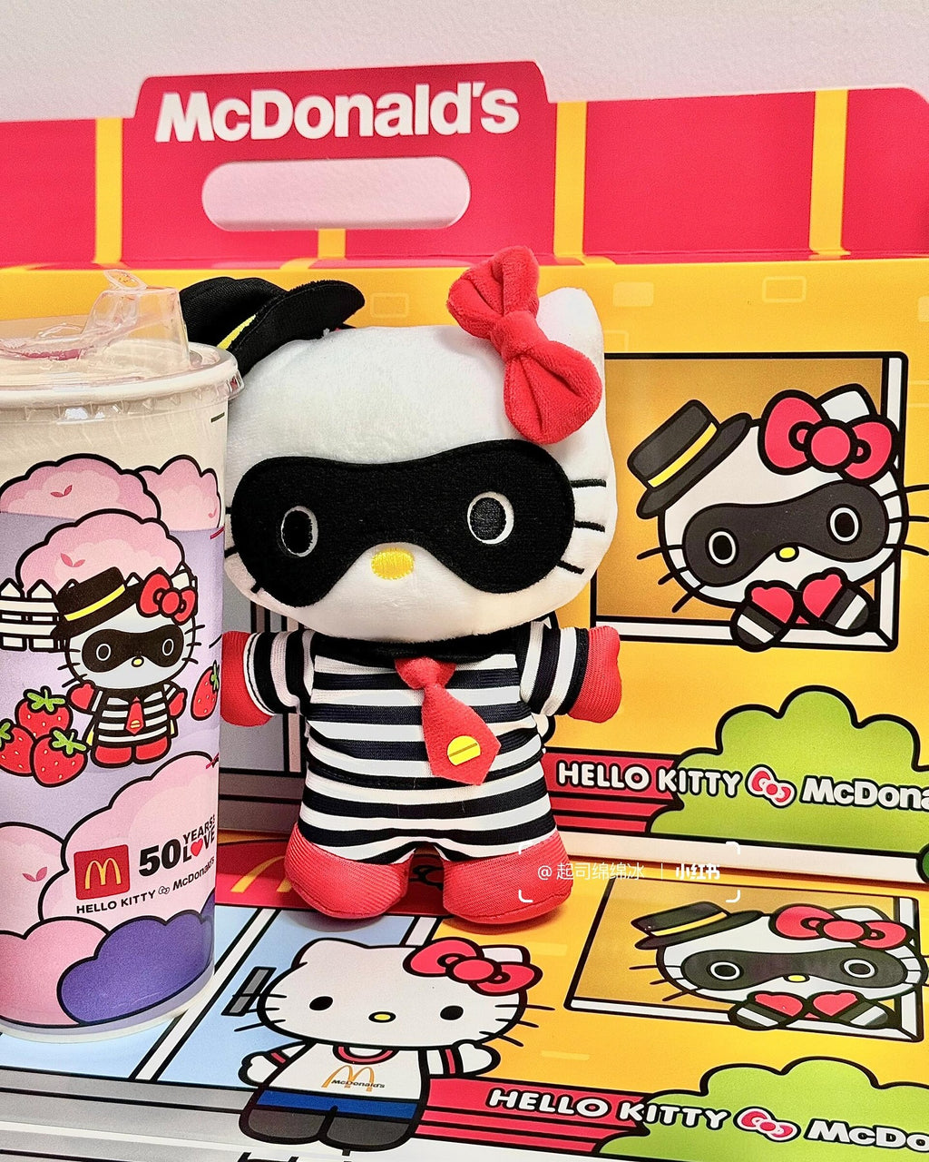 Mcdonald X Hello Kitty Plush 50th Anniver. Set of 4