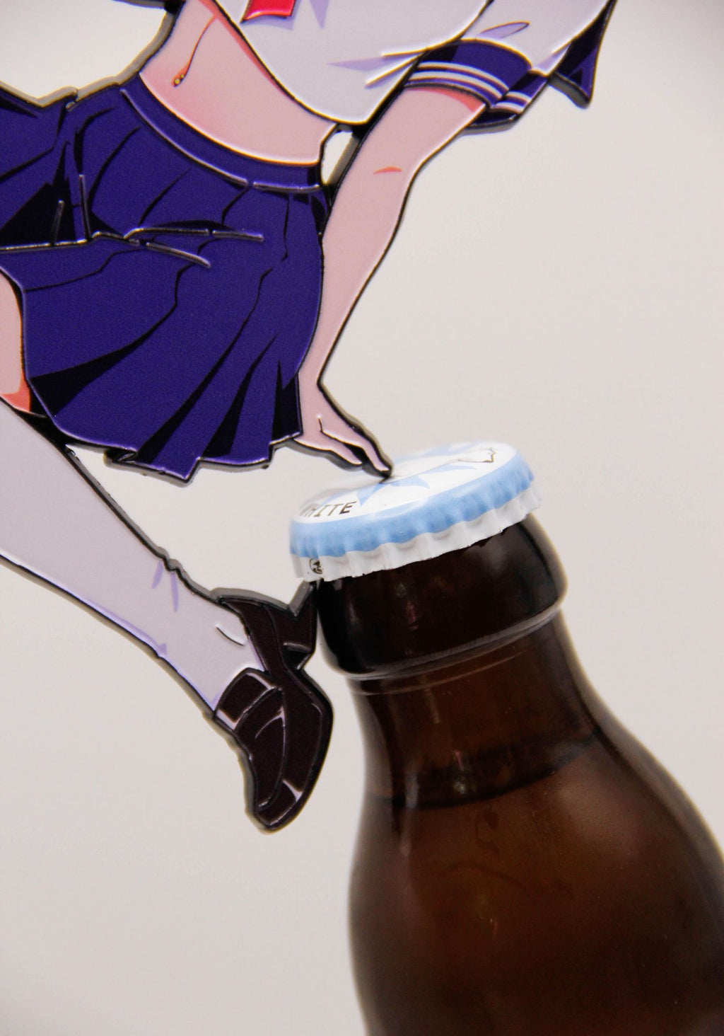 Old Zhao Studio DBZ JK School Girl Android 18 Fridge Magnet Bottle Opener