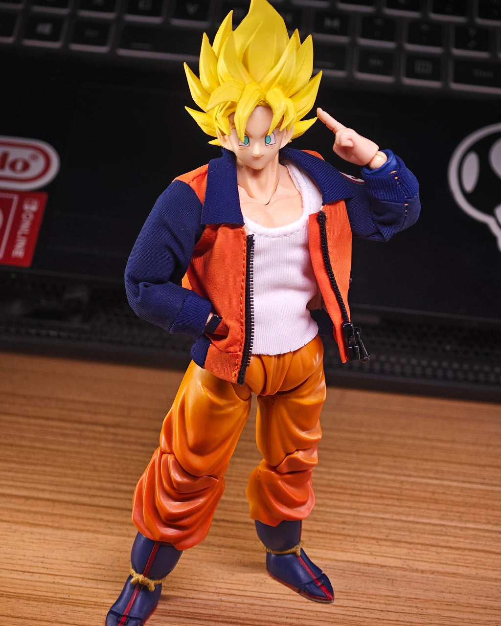 Orange Jacket and White Vest Set for SHF Goku
