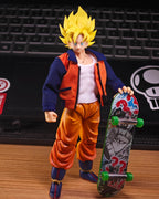 Orange Jacket and White Vest Set for SHF Goku